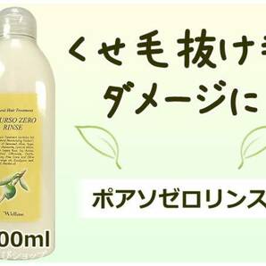 ポアソゼロリンス 300ml ダメージ くせ毛 抜け毛 アミノ酸系無添加 植物エキス天然ハーブ配合 クセ毛 癖毛 ヘアサロン専売品