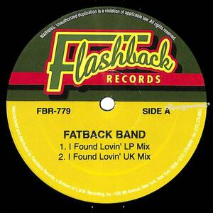 【レコード/洋①】FATBACK BAND /I FOUND LOVIN'