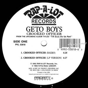 【レコード/洋】GETO BOYS /CROOKED OFFICER