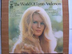 【ＬＰ超希少超名曲・超美音】リン・アンダーソンの世界／THE WORLD of LYNN ANDERSON★1972年購入・ロン毛(大好き男ですワン名馬ムオー)