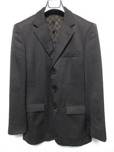  Comme Ca Du Mode Men COMME CA DU MODE MEN stripe tailored jacket dark brown M.1528