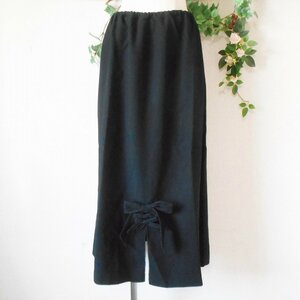 ワンダフルワールド WONDERFUL WORLD カネコイサオ KANEKO ISAO リボン３つ付き スカート 黒