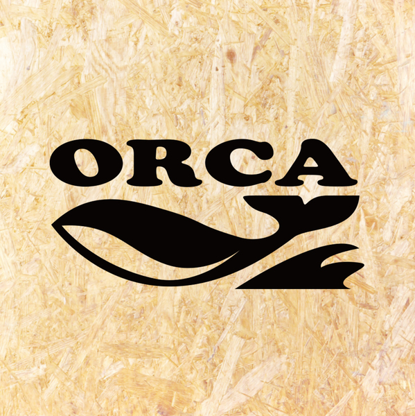 送料無料◆ORCA オルカ カッティングステッカー◆ブラック｜10×4.7cm｜超防水 UVカット 屋外使用可【C060】