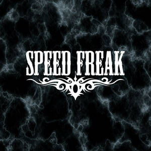 送料無料◆SPEED FREAK スピードフリーク カッティングステッカー◆ホワイト｜15×7.5cm｜ 超防水 UVカット 屋外使用可【C041】