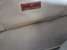 OSTRICH オーストリッチ ハンドバッグ ブラウン 茶 かばん 鞄 バッグ イタリア製 JRAマーク有り LAURA PELLATI レディース ユーズド_画像10