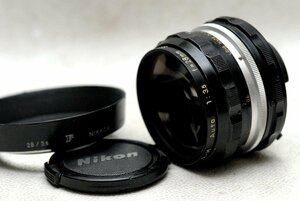 Nikon ニコン 純正 Fマウント専用 NIKKOR-H 28mm 単焦点レンズ 1:3.5 希少な作動品 (Ai)
