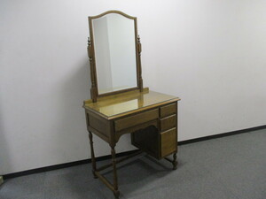 S74* used * Britain antique dresser Vintage England three surface mirror classical dresser store furniture display 