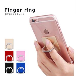 スマホリング スマホアクセサリー【ブラック】