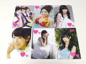 AKB48　写真カード　ボール紙　厚紙　裏表印刷　26×18.5cm　6枚