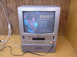 □T/538☆シャープ SHARP☆アナログテレビ一体型カラオケDVDプレーヤー☆DV-14K100☆ジャンク