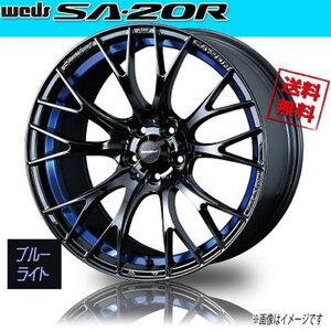 ホイール新品 4本セット WEDS Sport SA-20R BLC2 ウェッズスポーツ 18インチ 5H100 7.5J+45 φ65 業販4本購入で送料無料 保証書付 軽量