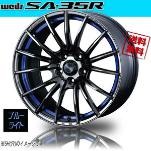 ホイール新品 1本のみ WEDS Sport SA-35R BLC2 ウェッズスポーツ 17インチ 4H100 7J+43 φ65 業販4本購入で送料無料 保証書付 軽量