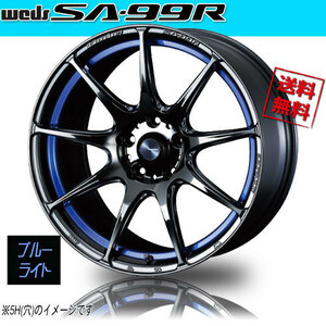 ホイール新品 4本セット WEDS Sport SA-99R BLC2 ウェッズスポーツ 17インチ 4H100 6.5J+42 φ65 業販4本購入で送料無料 保証書付 軽量