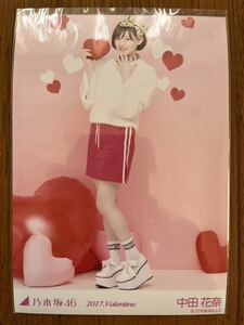 乃木坂46 Valentine 2017 生写真 中田花奈 ヒキ