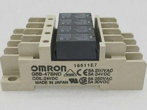 新品【東京発】10個セット入り オムロン OMRON製ターミナル リレー G6B-47BND DC24V【６ヶ月保証】