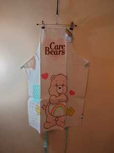 新品未使用タグ付き Care Bears ケアベア キャラクターエプロン　保育士エプロン　フリーサイズ　熊　クマ　かわいいエプロン　前掛け