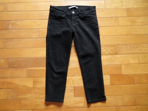 J Brand For Rose Bud スキニーデニム パンツ ブラック クロップド ★ W26 ★ Jett skinny レディース ジェイブランド ローズバッド
