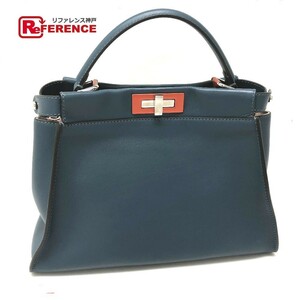 新品同様 FENDI フェンディ 8BN290 トートバッグ ハンドバッグ ショルダーバッグ ピーカブー レギュラー