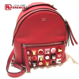 FENDI Fendi 8BZ038 рюкзак Mini рюкзак Valentine ограничение цвет заклепки 