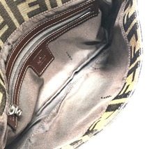 FENDI フェンディ 2321．26424 FFロゴ ズッカ柄 マンマバケット フラップ ショルダーバッグ レザー_画像7