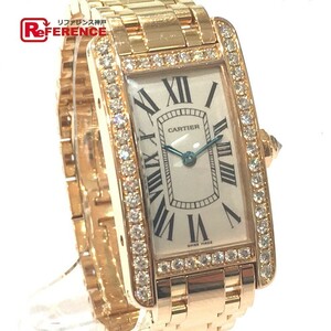 CARTIER カルティエ WB7079M5 ウォッチ 腕時計 アメリカンSM ダイヤベゼル タンク 750 金無垢 腕時計の商品画像