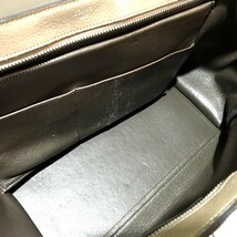 CELINE セリーヌ トラペーズ ２way ショルダーバッグ ハンドバッグ スエード×レザー レディース チャコールグレー_画像9