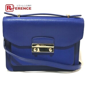 FURLA フルラ 2way ハンドバッグ ジュリア ショルダーバッグ レザー レディース ブルー (BLU LAGUNA)