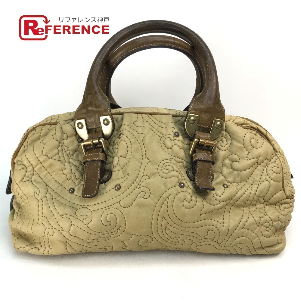 ✨️極美品✨️ ETRO ボストンバッグ 総柄 ショルダーバッグ PVC ブラウン ✨️極美品✨️ ETRO ボストンバッグ 総柄 ショルダーバッグ PVC