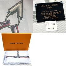 LOUIS VUITTON ルイ・ヴィトン M70807 モノグラムコンフィデンシャル ストール ライトブルー系_画像10