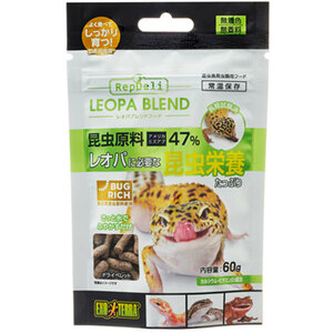 ＧＥＸ　エキゾテラ　レオパブレンドフード　60g　ヒョウモントカゲモドキの主食