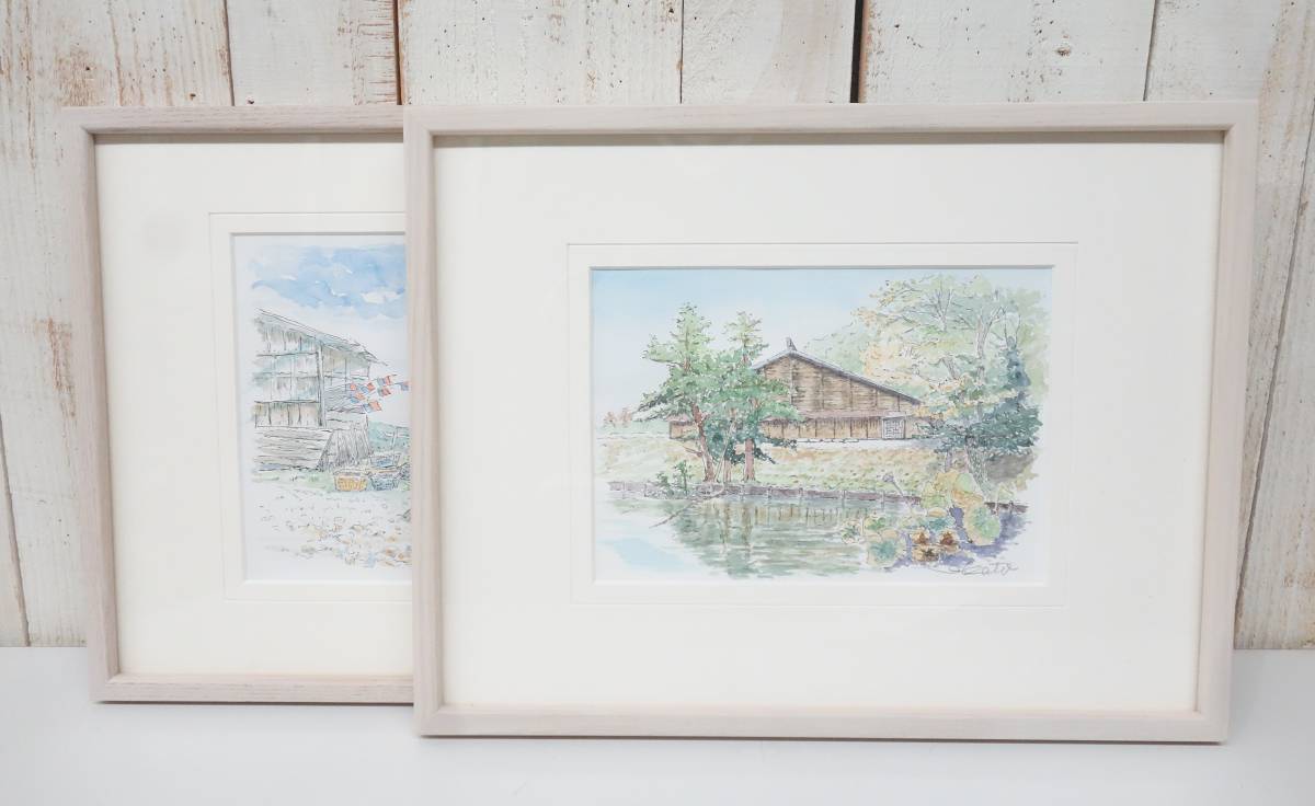 Modern Art Art Art *September Beach Old Shimamatsu Station *Shinji Kato Authenticity Guaranteed *Watercolor Painting Watercolor Sketch + Watercolor Colored Pencil *Strolling Around the City Sketching, painting, watercolor, Nature, Landscape painting