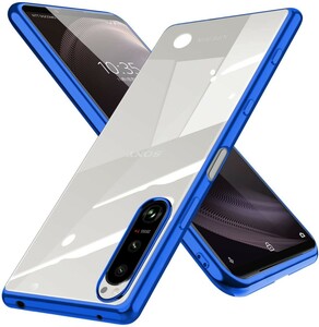 SONY Xperia 5 III ケース ブルー 耐衝撃 TPU so-52B