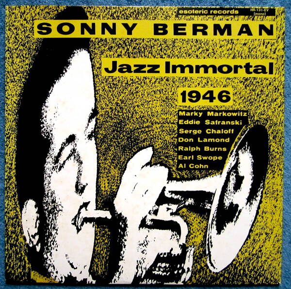 Sonny Berman ソニー・バーマン ジャム・セッション Jazz Immortal + Serge Chaloff Al Cohn Esoteric 日本盤