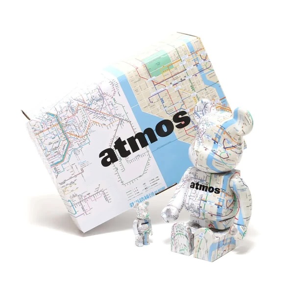 MEDICOM TOY BEARBRICK atmos SUBWAY 100％ & 400％