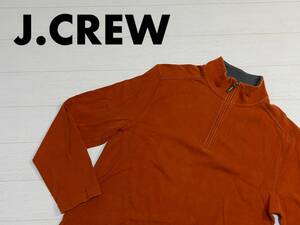 ☆送料無料☆ J.CREW ジェイクルー 古着 ハーフジップ カットソー メンズ S レンガ色 トップス 中古 即決