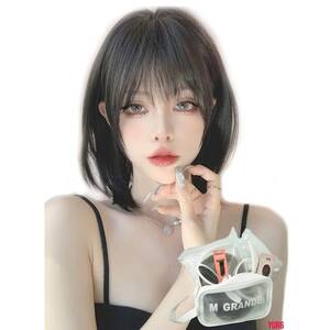 ダークブラウンレイヤー ショートボブ ウィッグ かつら フルウィッグ ゆるふわ 人工頭皮I型 小顔効果 レディース 自然な光沢 普段使い