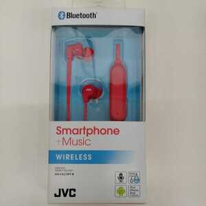【新品未開封未使用】ワイヤレスステレオヘッドセット レッドJVC Bluetooth イヤホン