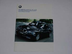 ■1999 BMW Z3 クーペ2.8/M クーペ　厚口カタログ4■日本語版 39ページ