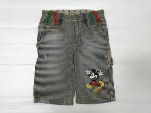  Mickey Mouse Mickey Mouse шорты Kids 120 Hickory полоса вышивка Logo камень .3612