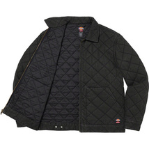 Sサイズ Supreme Dickies Quilted Work Jacket Black ブラック シュプリーム デッキーズ　ワーク ジャケット 完売品　N1_画像3