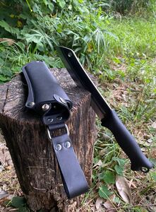《日本未入荷》【Terava Skrama 240 ※黒色レザー製シース付き】テラバ スクラマ ナイフ ブッシュクラフト キャンプ
