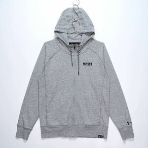 【送料無料】読売ジャイアンツ×UNDER ARMOUR(アンダーアーマー)/フーディー/ジップパーカー/薄手/グレー/XLサイズ