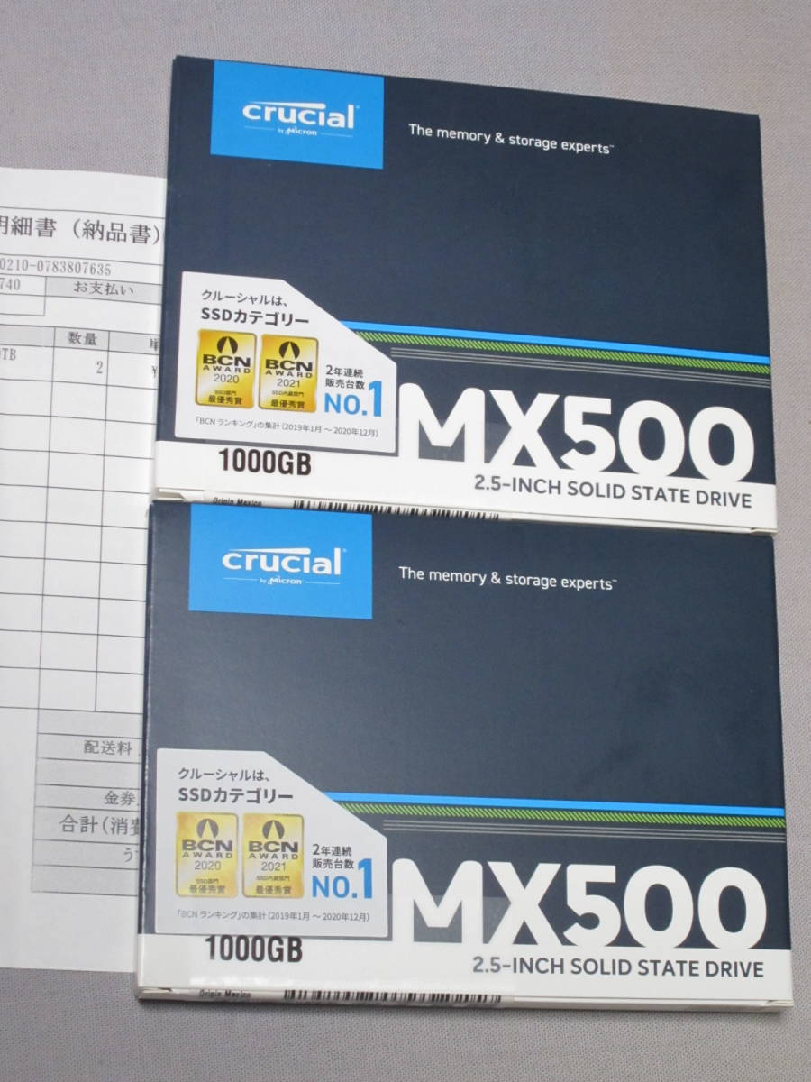 crucial MX500 CT1000MX500SSD1/JP オークション比較 - 価格.com