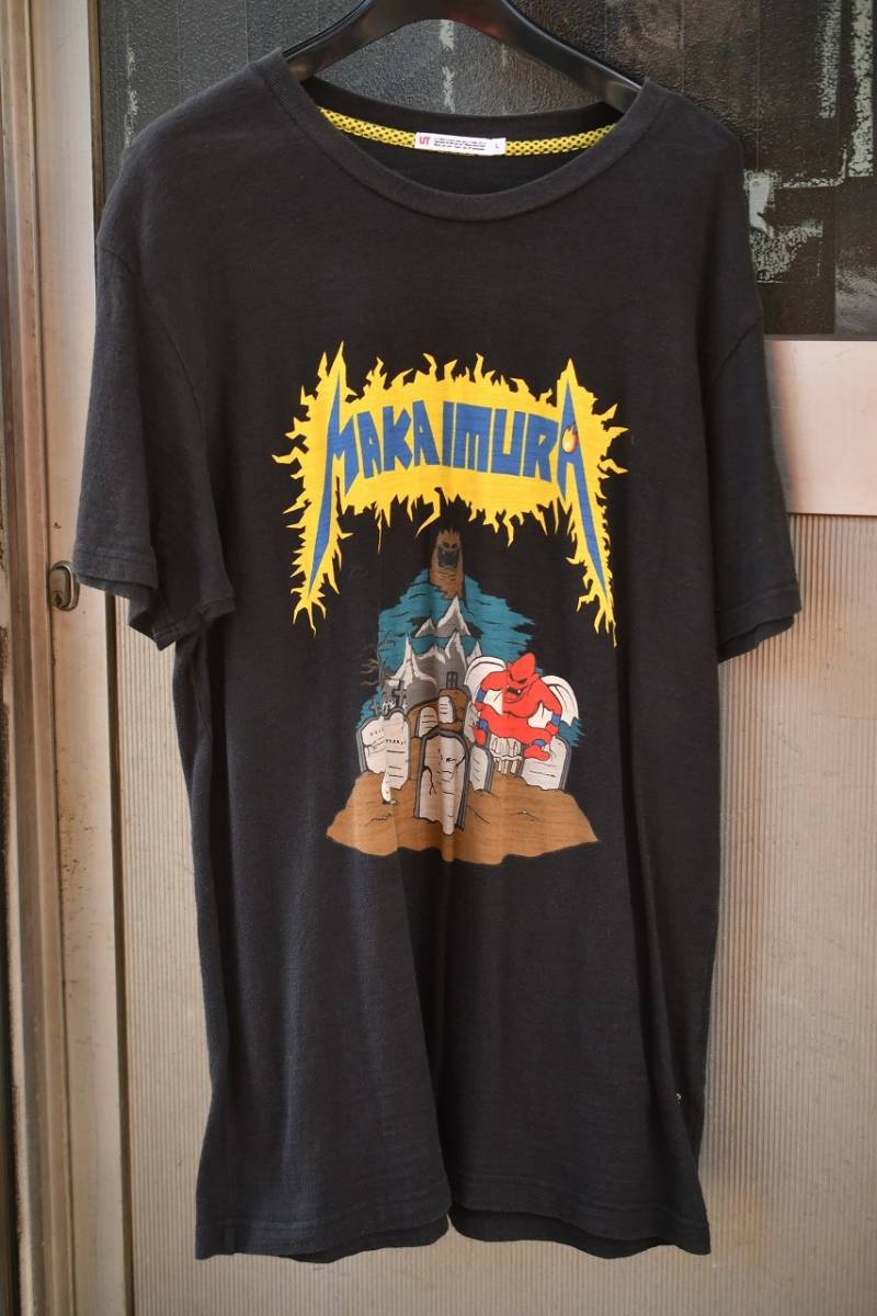 初回限定】 ◇ユニクロ 未使用/タグ付 黒/XL 魔界村 カプコン ジャパン