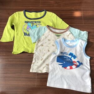 子供服 ベビー服 95長袖Tシャツ 半袖Tシャツ タンクトップ