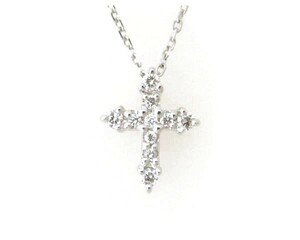  Star Jewelry diamond necklace K18WG(18 gold white gold ) 0.08ct pawnshop exhibition 