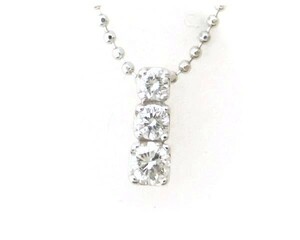  Ponte Vecchio diamond necklace 0.22ct K18WG(18 gold white gold ) pawnshop exhibition 