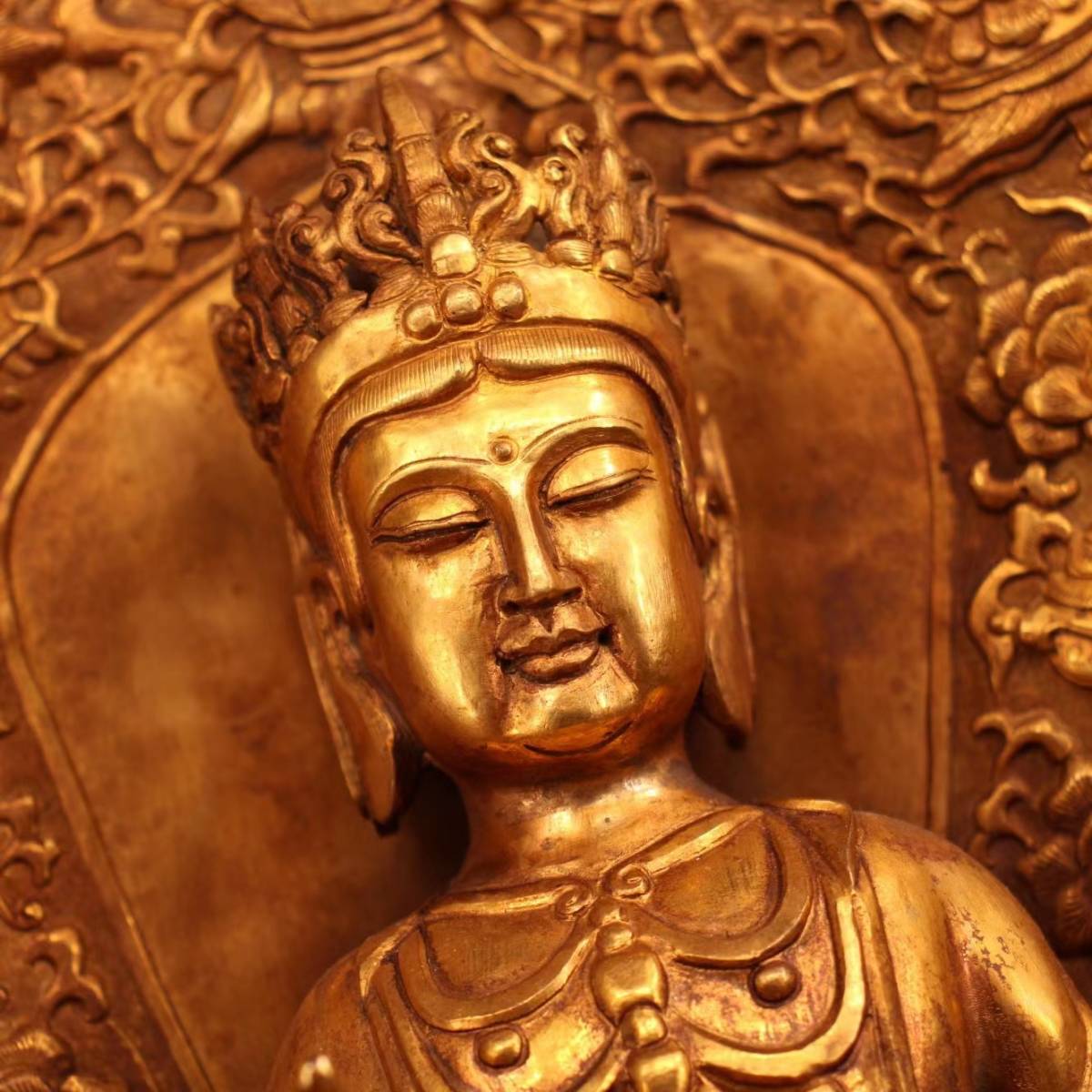 楽天市場 清 仏教古美術 古寺地宮出 古銅彫 流金度母 極細工 骨董品 古 ...