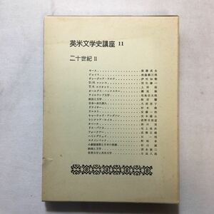 zaa-304-2♪英米文学史講座〈第11巻〉20世紀Ⅱ (1979年) －研究社 古書,