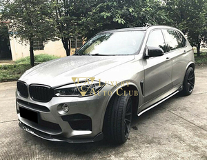 2014～18 BMW X5M F85 X6M F86 カーボンフロントリップスポイラ－ リアルカ－ボン綾織り ボディパ－ツ スカート 高品質 エプロン バンパー